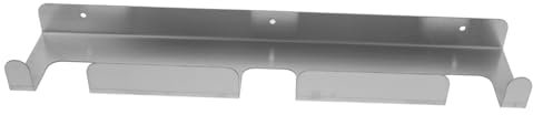 GRIRIW Stainless Steel Pizza Peel Holder Wall Mounted Kitchen Storage Rack for Pizza Tools Punch Installation Space-Saving Design for Home and Commercial Use