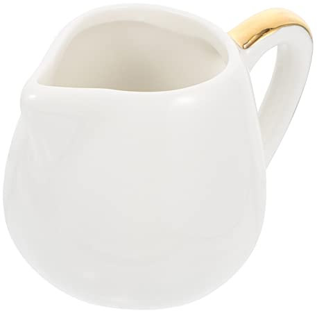 LIFKOME Keramik Milchkanne Mit Griff Mehrzweck Milchkännchen Für Kaffee Tee Milch Saft Gastronomie