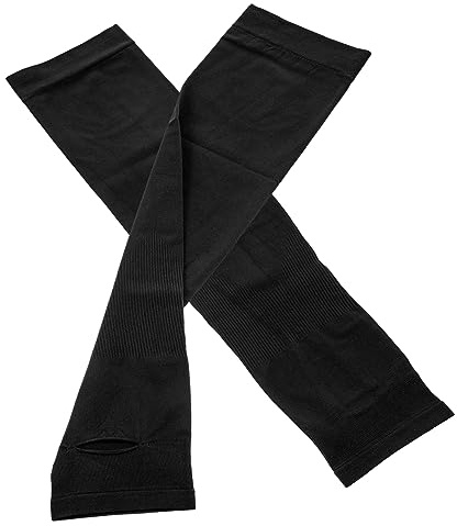 Sewroro Manchons de Protection Solaire Manchons de Compression en Chinlon pour Bras Anti-uv et Absorption de Sueur pour Sport et Activités Extérieures