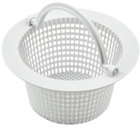 Generico Cestas para skimmer de piscina, cesta de filtro de repuesto con asa, accesorio portátil para piscina, filtros de repuesto para eliminar hojas, restos de cabello, algas