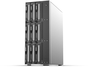 TERRAMASTER D9-320 Boîtier pour disques durs à 9 Baies (sans Disque) | USB 3.2 Gen2 10 Gbit/s, Alimentation par slot, Hot-swappable, Plug-and-Play, 9 baies, Sans disque