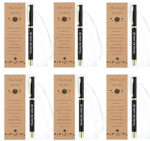 Charfia 6 Set Dankeschön Geschenke, Danke für Alles Kugelschreiber mit Kugelschreiber und Dankeskarten, Geschenk für Lehrer Mitarbeiter Kollegen AbschiedGeschenke
