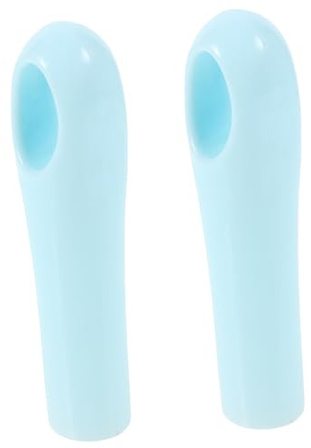 ZUNOXAZ 2pcs Lake Blue 19mm Broom Handle End Caps Replacement Grip for Sweeping Broom Rods and Dustpan Handles for Cleaning Tools