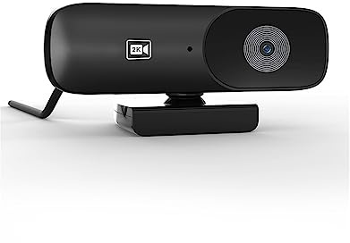 VXDEFP Webcam FHD 1080P 60FPS H.264 Webcam à Mise Point Automatique avec Microphone Couverture de confidentialité for Ordinateur Portable de Bureau Réunion Streaming Caméra Web USB(C90 2K)