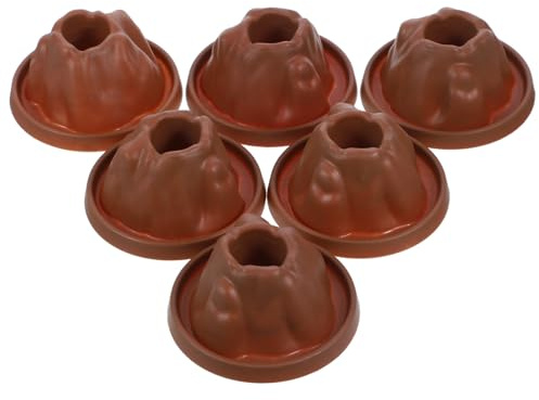 iplusmile Kit de Modelo de Volcán para Niños 6 Piezas de Plástico, Aprendizaje Interactivo y Proyecto Científico Escolar