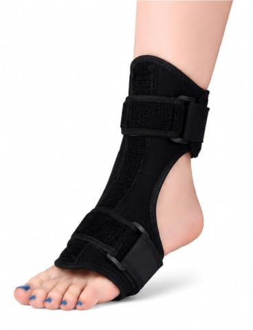 Foot Drop Brace AFO Ankle Orthosis for Stroke Support Achilles Tendonitis Plantar Fasciitis Relief Adjustable Splint for Improved Walking Gait Left or Right