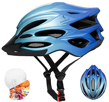 ioutdoor Premium Fahrradhelm, CE CPSC Zertifikat, Radhelm mit Abnehmbarer Sonnenblende und Insektennetz, Superleichter Verstellbarer Fahrradhelm