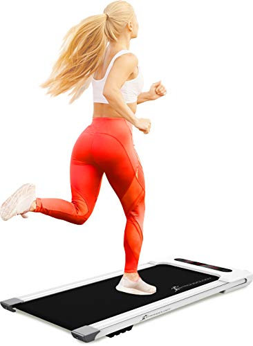 STRONGOLOGY Home & Office Ultra Quiet 560W Adjustable Speed Slimline MOTIONIC Bluetooth Treadmill with LED Display and Remote Control