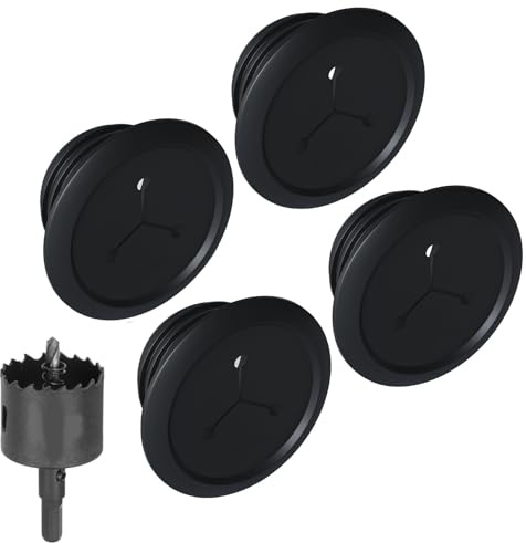 ECHOGEAR Lot de 4 cache-câbles muraux pour gestion des câbles – Mini cache-câbles de 5,7 cm dissimule 3 câbles basse tension derrière le mur – Parfait pour les haut-parleurs, les téléviseurs montés