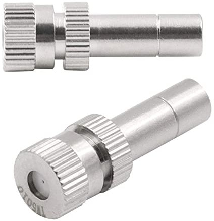 6mm Quick Connect Mister Heads, 30pcs Misting Nozzles for Cooling System, Water Mister Nozzles, Brass Sprinkle Nozzles for Patio Garden 0.006-0.031Inch Sprayer Irrigation Tool Kit (Size : 0.