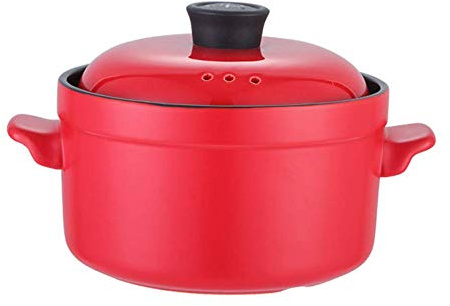 Casseruola in Ceramica con Coperchio, pentola di Terracotta Fatta a Mano pentola di Terracotta pentola Sana pentola di zuppa di cipolle pentola di zuppa