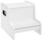 HOOBRO Poggiapiedi per Bambini, Sgabello Scaletta a 2 Gradini, con Piedini Antiscivolo e Maniglie, per Bambini di età da 3 a 14 Anni, per Bagno, Cucina, Camera, Bianco EWT01JD01G1