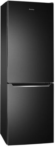Amica AKG 3875 S Kühl-/Gefrierkombination/Nie wieder Abtauen dank Total NoFrost/ 170 x 54cm / VitControlPlus-Schublade/schwarze Edelstahloptik