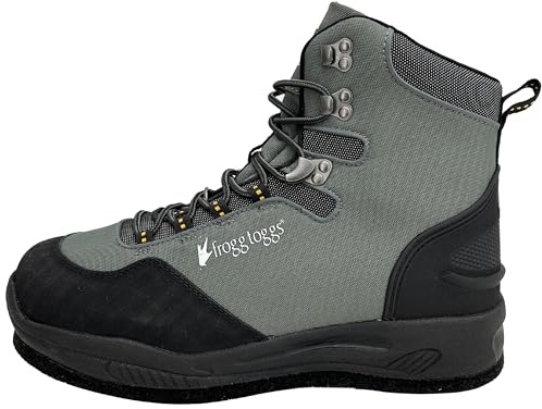 FROGG TOGGS Men's Deep Current Waterproof Fishing Wading Boot for Fishing in Cleated or Felt, Felt, 8