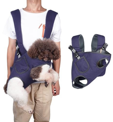 PETCUTE Haustier Rucksack Hund Tragetasche,Verstellbarer Haustier-Frontrucksack mit Sicherheitsleine,Beinen heraus Haustier Reisetasche mit Tasche,Katzentragetasche Katze Rucksack für Wander Camping