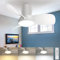 slochi Ventilateur de Plafond avec Lumière et Telecommande, Dimmable Ventilateur Plafond LED Silencieux, 3000K/4500K/6000K Lustre Ventilateur de plafond pour Chambre, Salon, Timing, Blanc, 54CM