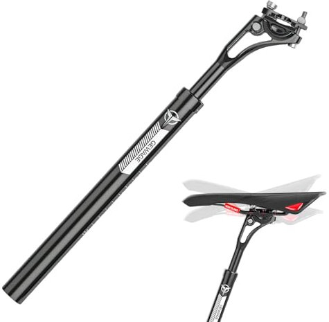 WingFly Fahrrad Sattelstütze, Federsattelstütze mit 27,2/30,9/31,6 x 400 mm Durchmesser, Sattelstütze Gefedert aus Aluminiumlegierung für E-Bike, MTB, Downhill, Trekking Citybike (30.9)