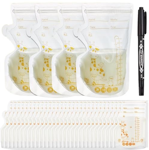 Sachet Conservation Lait Maternelle,30 pièces,Sac Congelation Lait Maternel,250ml Conservation Lait Maternel Pré-stérilisés,Sachet Lait Maternel,Sac Isotherme Lait Maternel