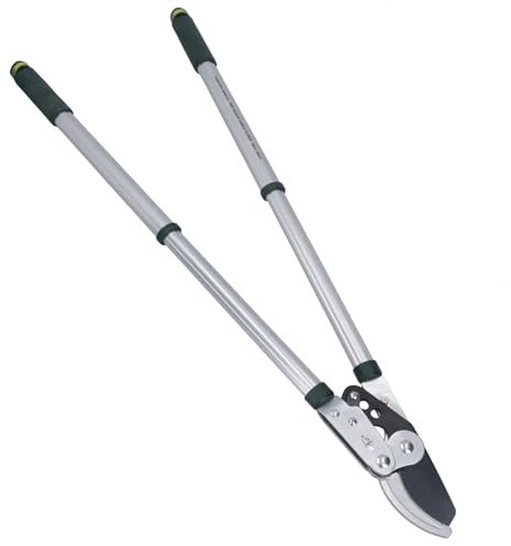 Cesoie da giardino con manici estensibili + meccanismo a cricchetto, Forbice Potatura