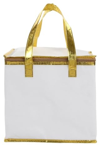 perfk Bolsa de Transporte para Pasteles, Bolsa de Viaje, Bolsa Multifuncional para Entrega de Alimentos, Bolsa térmica para Transporte de Alimentos al Aire, 12 Pulgadas