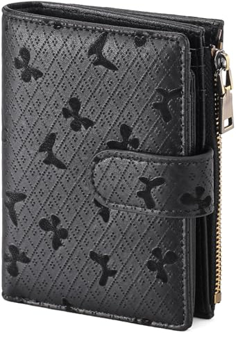 GAEKEAO Geldbörse Damen Klein, Portemonnaie Mit RFID Blockierung, Kleiner Geldbeutel Mit Reißverschlusstasche