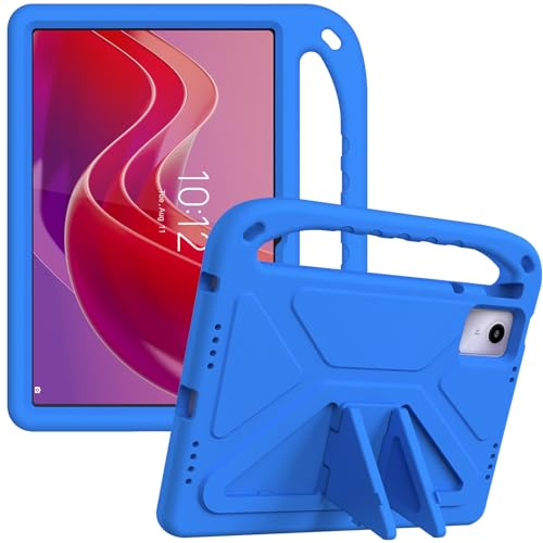 YRH para Funda Lenovo Tab M11 11 pulgadas 2024, Funda infantil con soporte a prueba de golpes para tablet Lenovo M11 (azul)