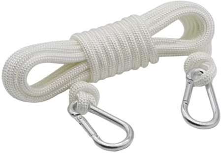 Corda stendibiancheria da 6 mm, per interni ed esterni, corda per stendere il bucato, 3 m ~ 20 m, robusta corda intrecciata in poliestere, corda per asciugare il bucato per giardino e viaggi, colore: