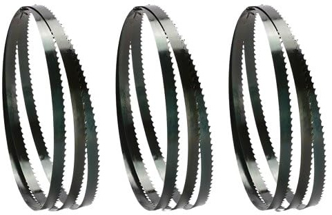 Lame for seghe a nastro da 3/8 pollici X 6 TPI, lama for seghe a nastro da 9,5 mm di larghezza, lama for seghe for lavorazione del legno da 1400 1425 1570 1750 mm for taglio curvo, 3 pezzi(1750mm)