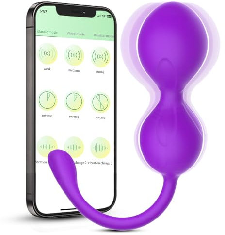 Jinqian Vibrationseier Vibro Ei für Frauen mit App Sex Spielzeug für die Frau mit 9 Vibrationsmodi G Punkt Vibratior Klitoris Stimulator für Sie Erotisches Sexspielzeug für Paare Extrem Sex