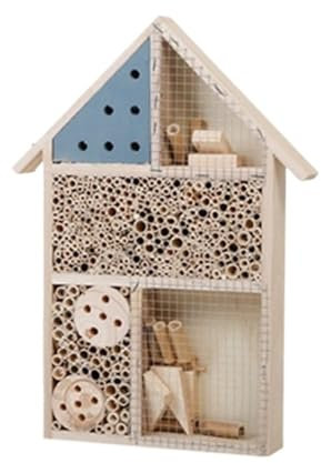 WJLYDM Bienenstock-Box Bienenhaus Holz Bienennester Box Bienenstock Nester Box Insekten Box Bienenhaus Honig Werkzeuge Gartendekoration FüR BienenzüChter(Blue)