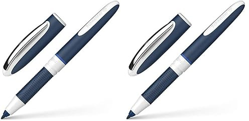 Schneider 78373 One Change Tintenroller (Ultra-Smooth-Spitze, Strichstärke 0,6 mm) blau, 1 Stück (Packung mit 2)