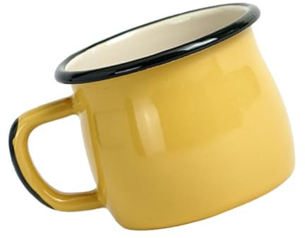 ABOOFAN Tazza Da Caffè in Smalto Di Tazza Da Tè Retrò Portatile Per Bere Acqua Latte Semplice e Altre Bevande Preferite