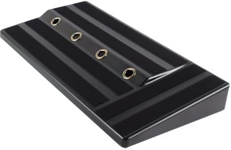 Einzeleffektpedal Board aus Pe, Leicht und Robust, Schwarz | Verstecktes Netzteil, Kabelmanagement und Sichere Montage, für Musiker, Live und Unterwegs