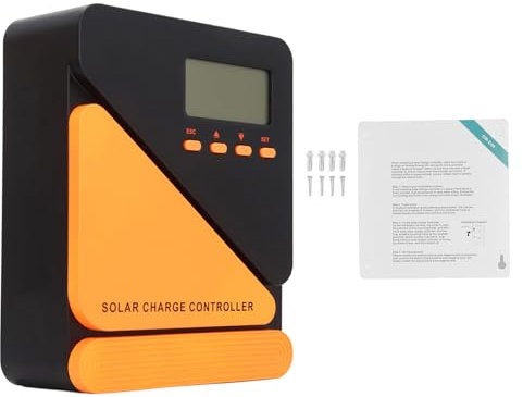 MPPT Solar Lader Controller Effizienter 60A Batterieregler mit LCD -Display -Doppelventilator für AgM -Gel Lithium 12V 24 V Systeme