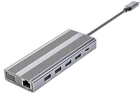 NUOBESTY Hub Tipo C Concentrador USB Adaptador Portátil Expansor de Puertos USB para Computadora Función de Transferencia de Datos