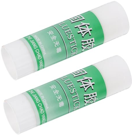 Gadpiparty 2pièces Colle Solide Blanche Portable Adhésive Forte Pour Étudiants Et Bureau Compact Pour Travaux Manuels Et Fournitures Scolaires