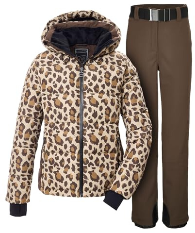 Killtec Damen Skianzug 2 teilig - aus Skijacke und Softshell Skihose - mit 10000mm Wassersäule - wasserdicht, atmungsaktiv