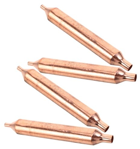 HEMOTON Filtre Frigo en Cuivre pour Congélateur et Système de Réfrigération, Absorption D'humidité et Filtration Haute Efficacité, Pack de 4 Pièces pour Entretien Fiable