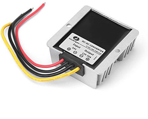 Modulo DC-DC 24V a 12V, Convertitore Riduttore Tensione IP68 Impermeabile, Trasformatore Adattatore Regolatore per Auto Camion Veicolo Automotive
