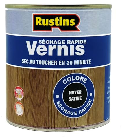 Rustins - Innenlack, seidenmatt, Walnuss, schnelltrocknend, 500 ml – 15 m²/L – (VSWA500FR)