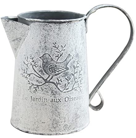 Umerk GießkanneBlumeneimer Pastoralen Stil Zubehör Shop Eisenblechhalter Gießkanne Vintage Gartendekoration Vasen Handwerk Zuhause