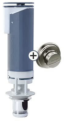 VALVOLA PER CASSETTE IN CERAMICA ALTA POSIZIONE PULSAR DUAL E PULSANTE Doppio scarico