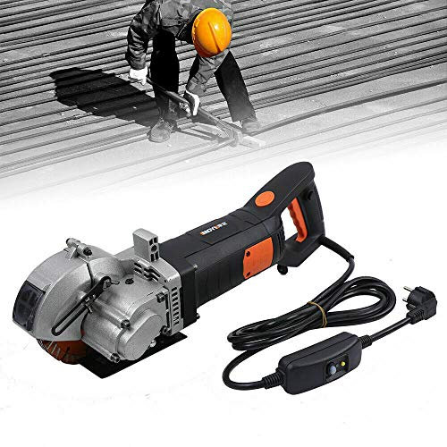 Rainureuse murale électrique 4800 W - Avec pompe à eau - Profondeur : 42 mm - Pompe à eau - Avec lame de scie