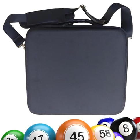 Pool Ball Case | Padded Billiard Carrying Bag | Portable Billiard Bag Holder | Pool Ball Organizers with Carry Handle and Shoulder Strap | Holder for 1 Set of Billiards Balls 2-1/4' ', Accessories