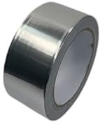 ATP Consumables Aluminium Foil Tape - 100mm x 50m, 40 Micron Thickness - Adhesive Insulation Tape - Radiator Heat Reflector - Waterproof Sealing Tape - Easy Roll Application - 1 Roll