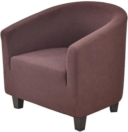 Meigeh Sesselüberwurf Sesselbezug für Tullsta Sesselschoner Sesselhusse Stretch für Tullsta Cocktailsessel Bezug für Clubsessel Braun