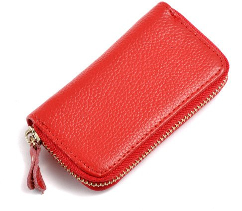 Etui Porte-Clé Cuir,Etuis Porte-Clés de Voiture,Porte Clef Cuir,Portefeuille,Porte Clés Clef Protection Organiseur, Porte-clés avec Crochet en métal Et Fermeture éclair,Avec 6 crochets