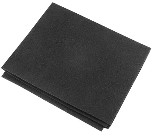 QWORK® Universal Carbon Cooker Hood Filter, 57cm x 47cmx3mm, Flame Retardant, High Filtration Efficiency