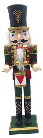 Cabilock Decoración De Cascanueces Madera Soldado Navideño Figura para Escritorio Ventana Casa Cascanueces Soldier