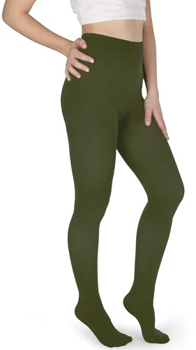 sesto senso Strumpbyxor dam färgglada 60 den ogenomskinliga mikrofiber, Grön, L
